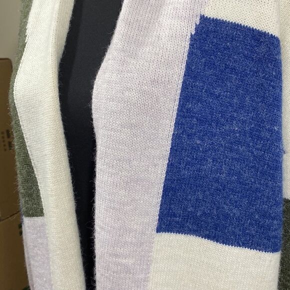 Patchwork Style Open Cardigan - Picture 4 of 5